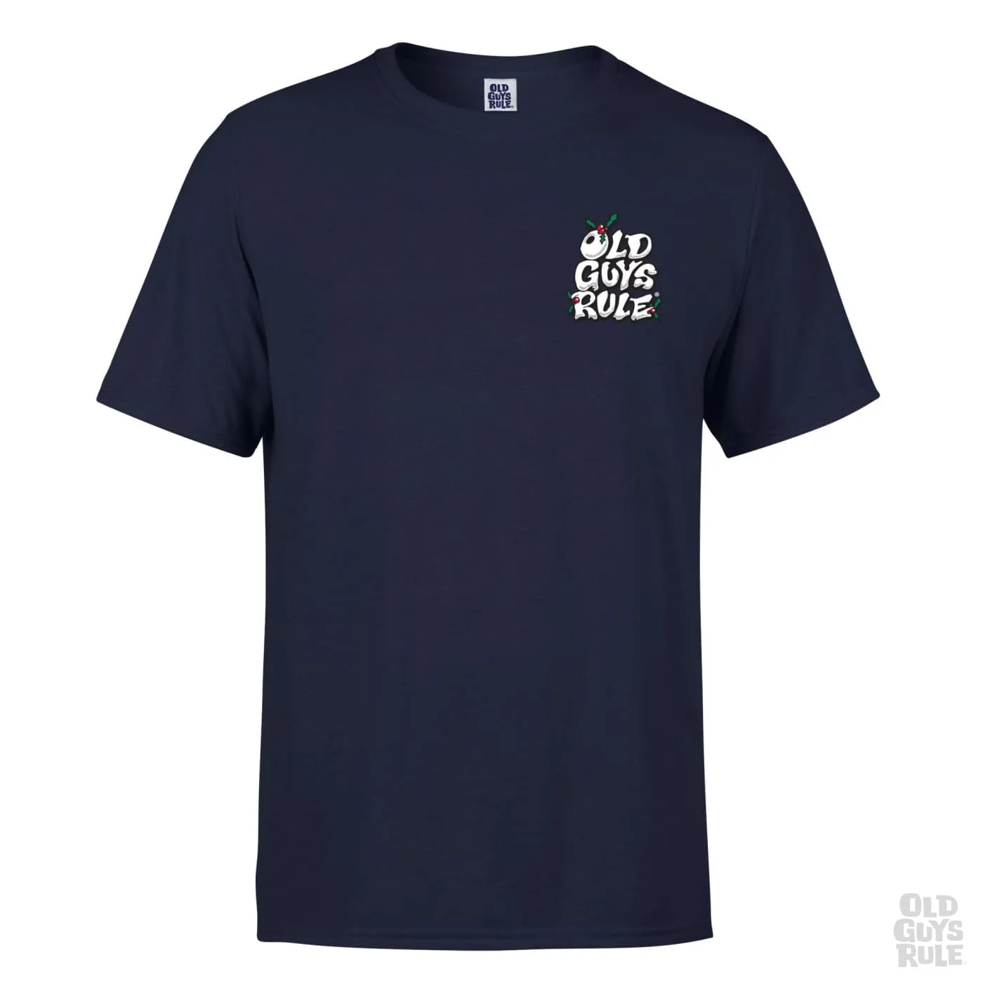'Never Over The (Xmas) Chill' T-Shirt - Navy