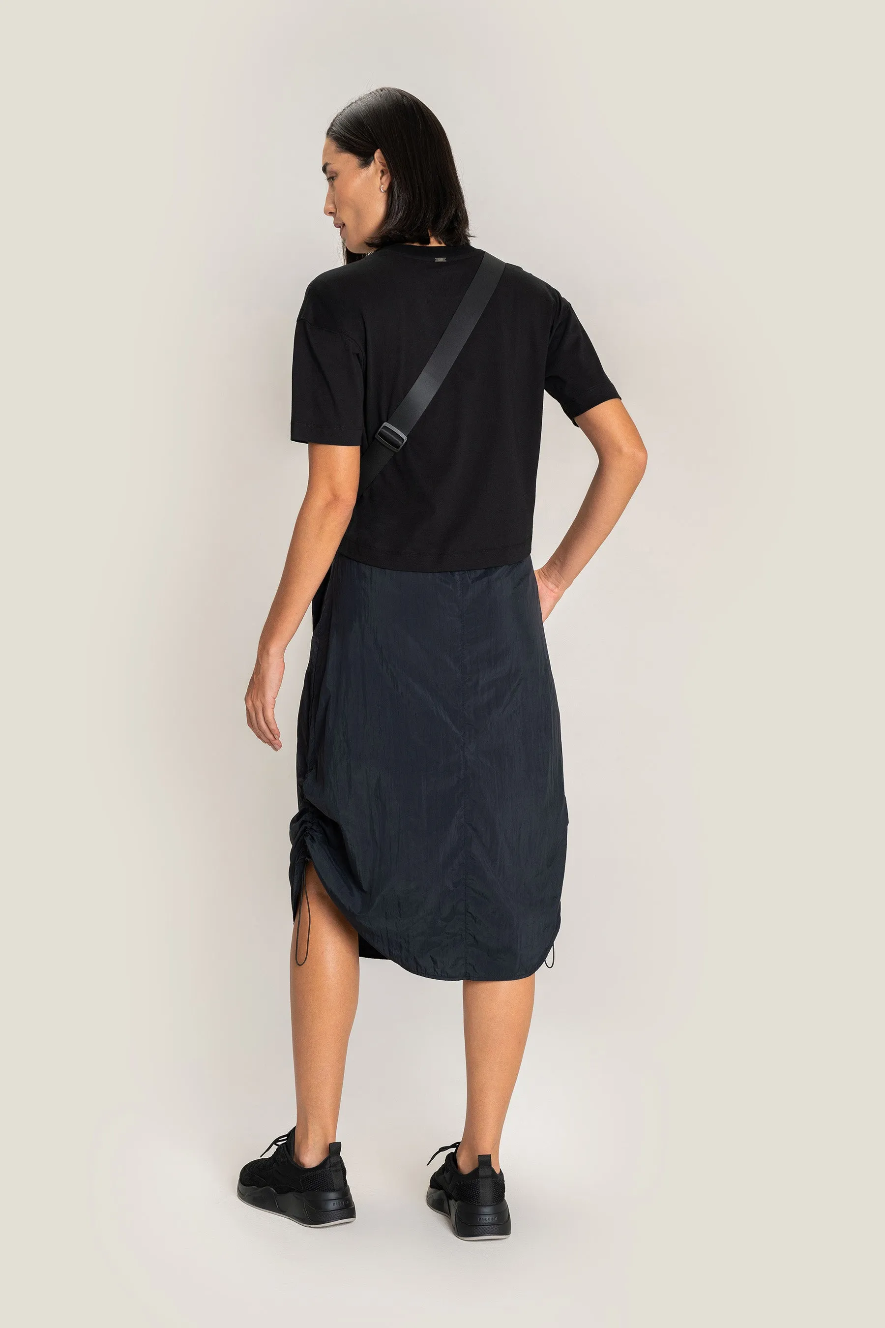 Nylon Tech Midi Skirt