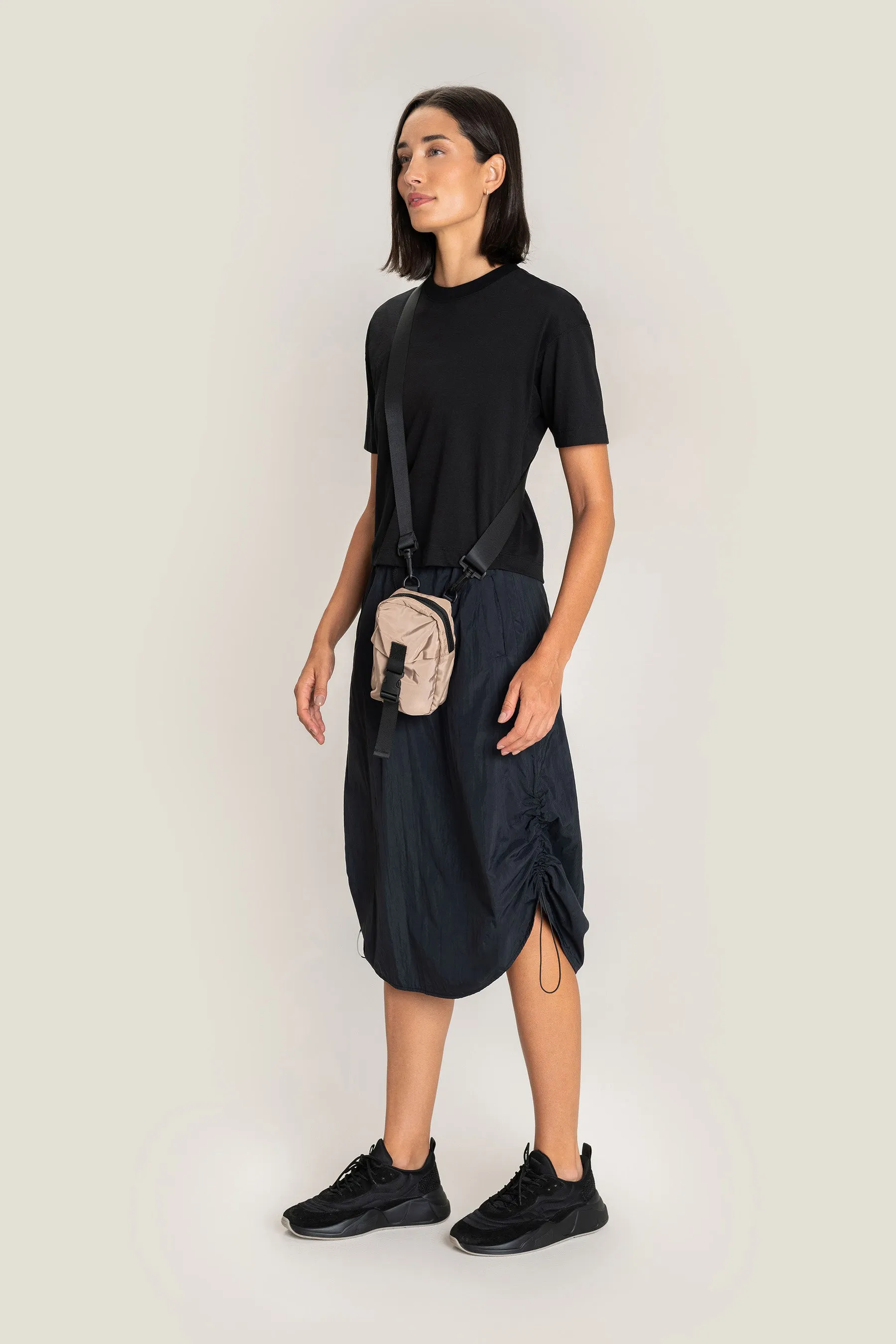 Nylon Tech Midi Skirt