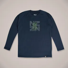 NZ Tiki Long Sleeve Mens Merino T-Shirt