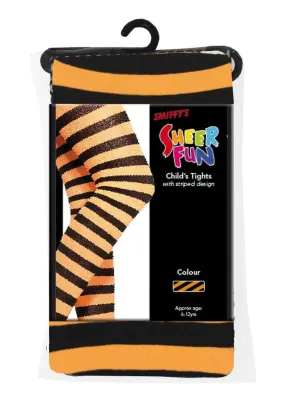 Orange and Black Striped Tights, Child