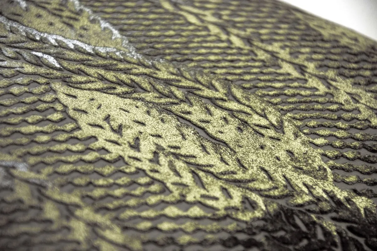 Oregano Cable Knit Velvet Pillow by Kevin O'Brien Studio