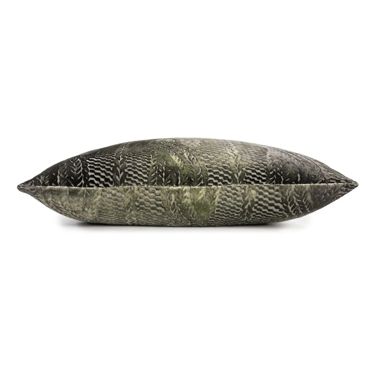 Oregano Cable Knit Velvet Pillow by Kevin O'Brien Studio