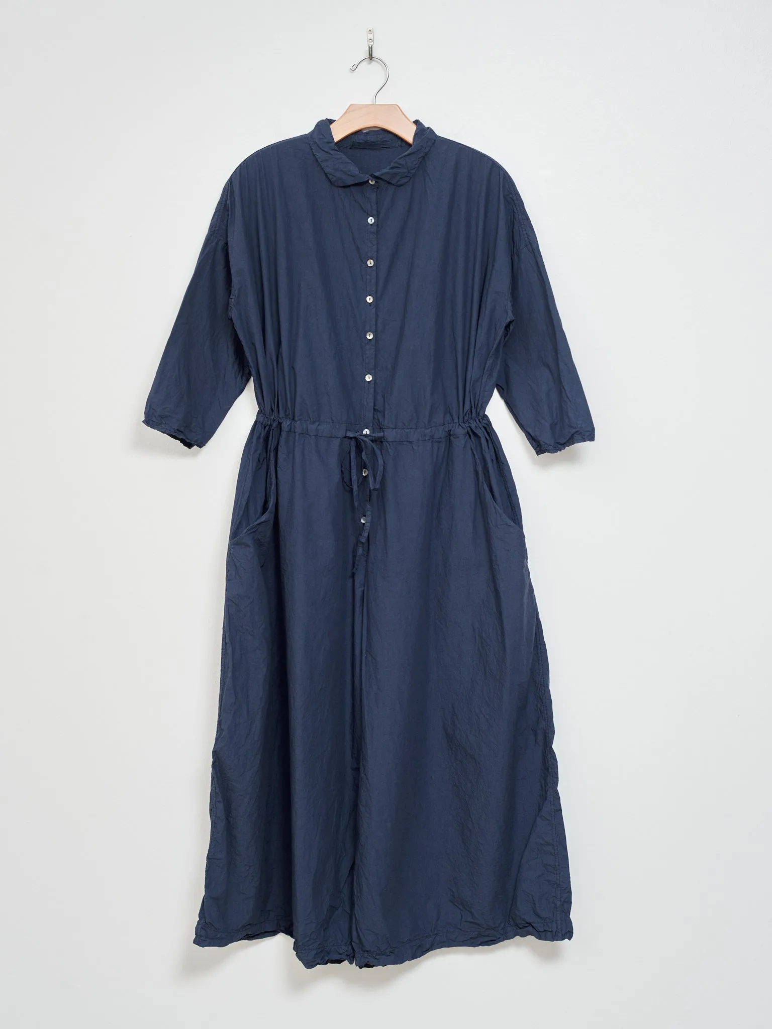 Oversized Collar Jumpsuit TC - Navy
