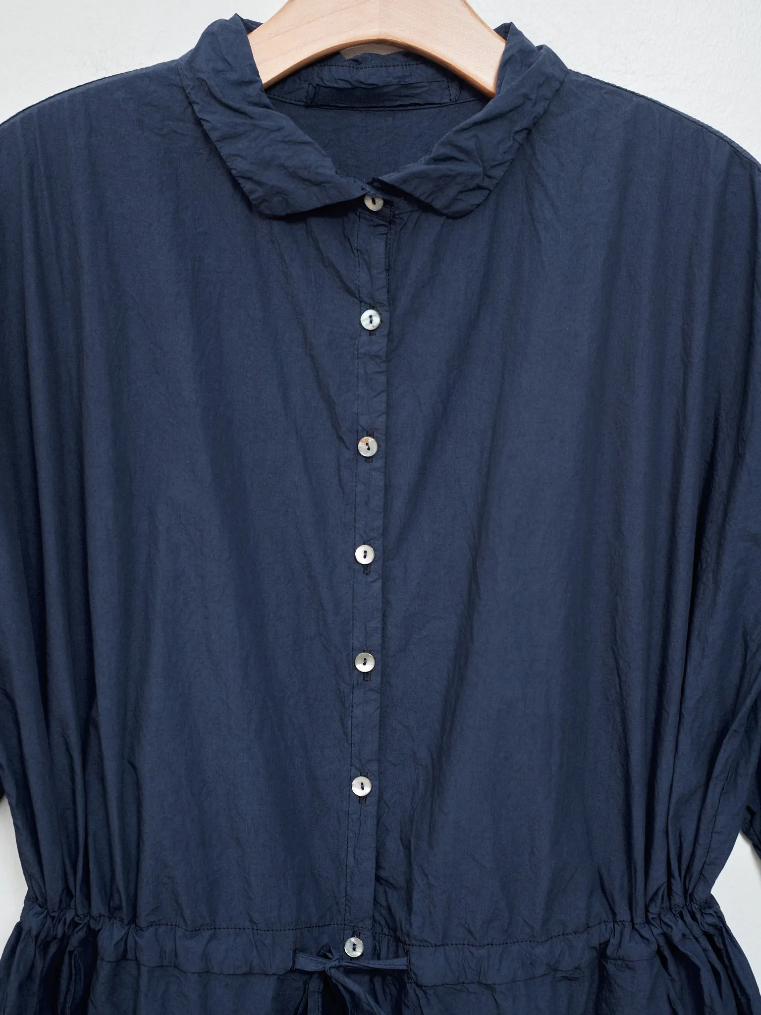 Oversized Collar Jumpsuit TC - Navy