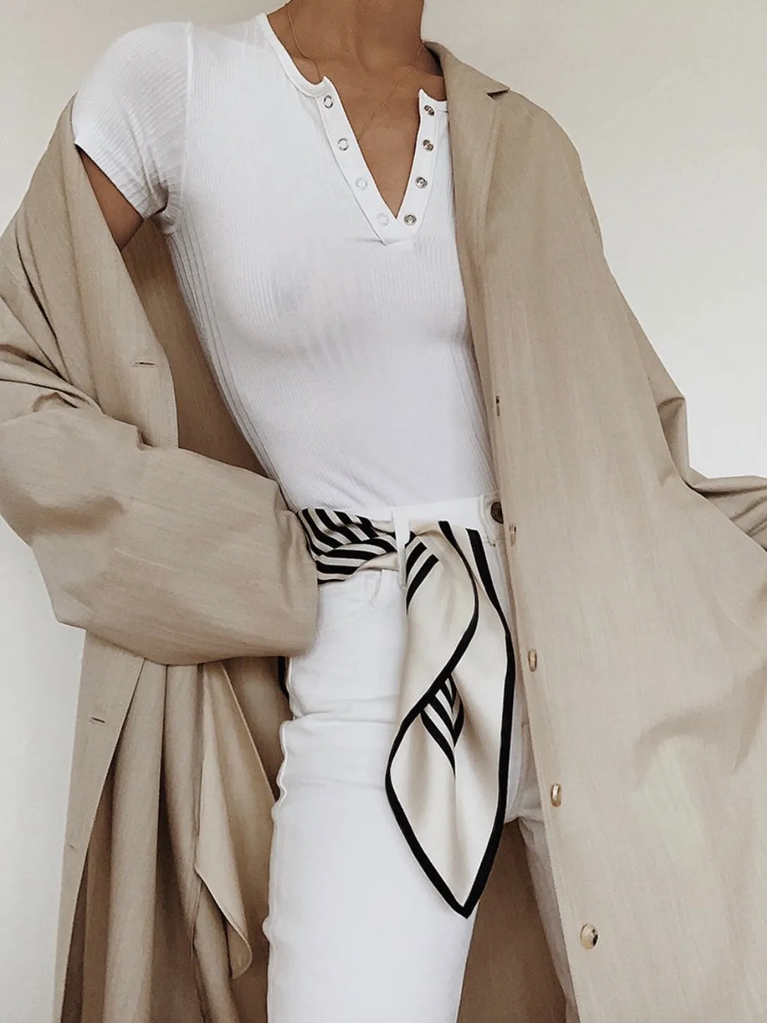 Oversized Silk Scarf in Roman Mural in Paris by Jessica Murray