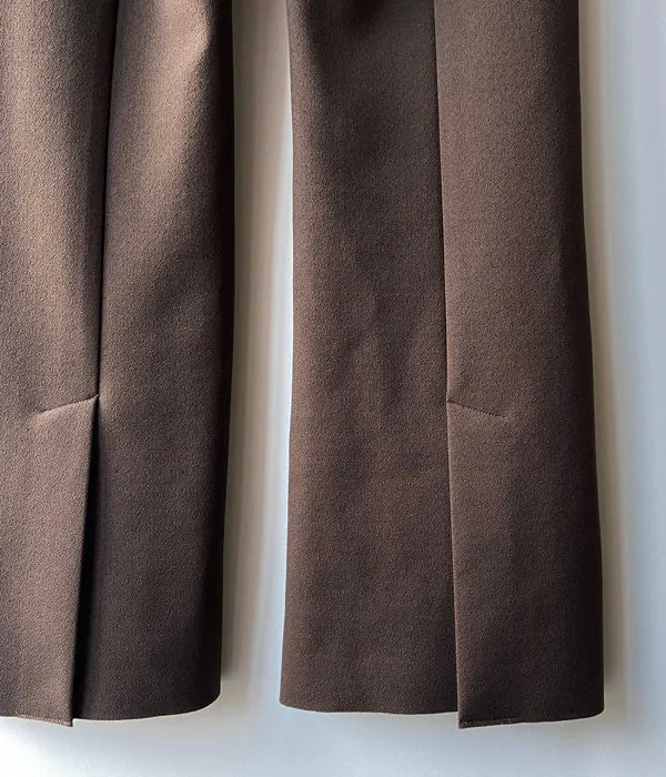 PHEENY/AMUNZEN FLARED PANTS(BROWN)