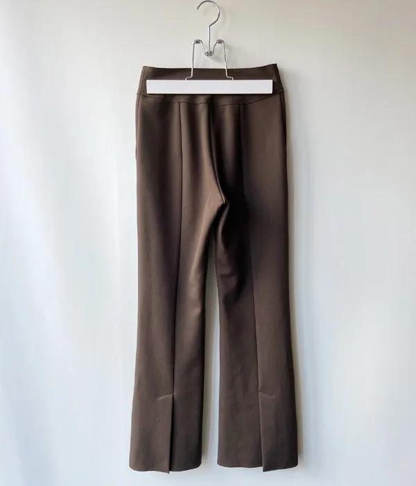 PHEENY/AMUNZEN FLARED PANTS(BROWN)