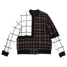 Phillip Lim 3.1 Cotton Double Plaid Bomber Jacket - L