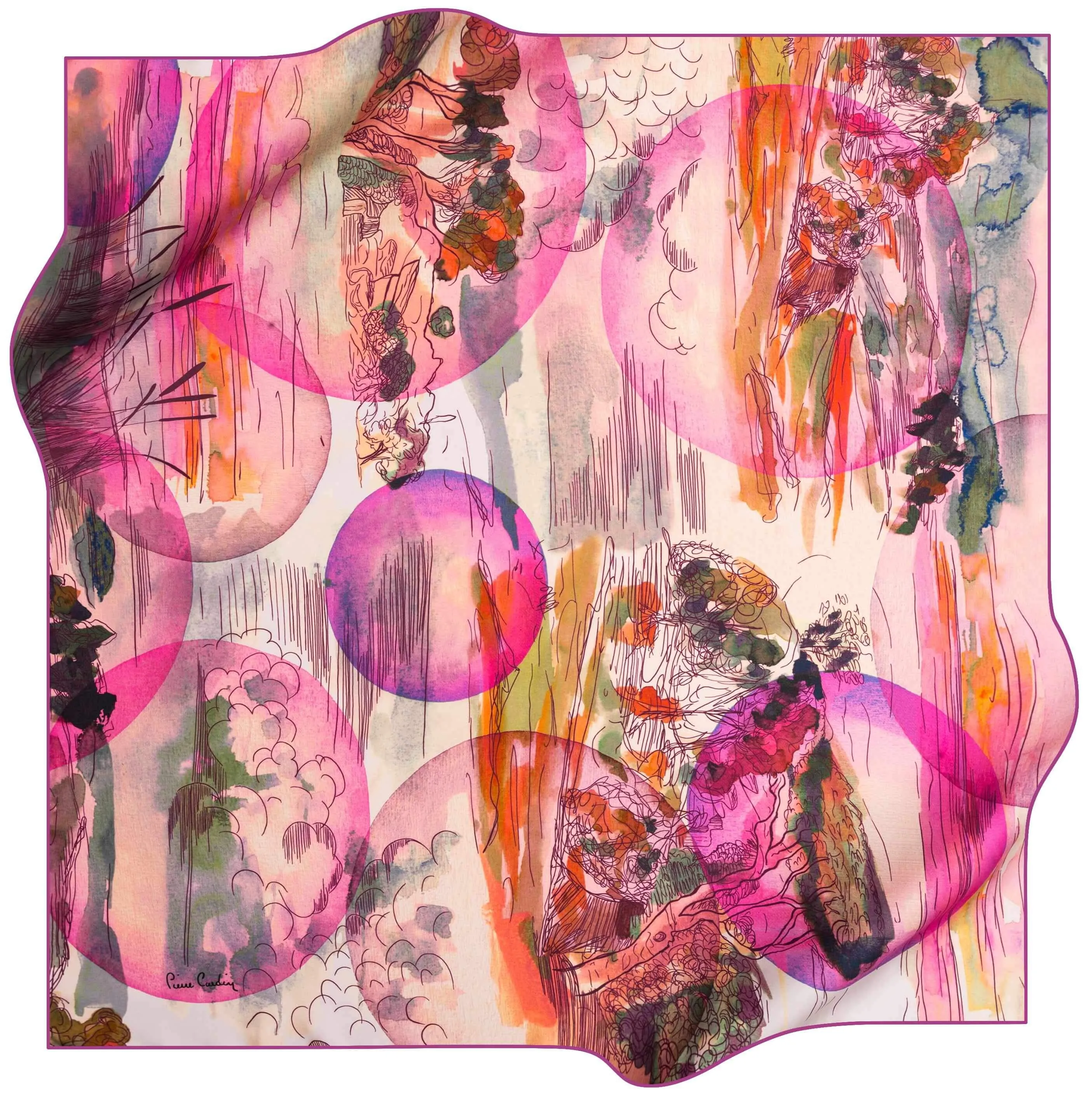 Pierre Cardin Limited Edition Scarf Dreamscape No. 91