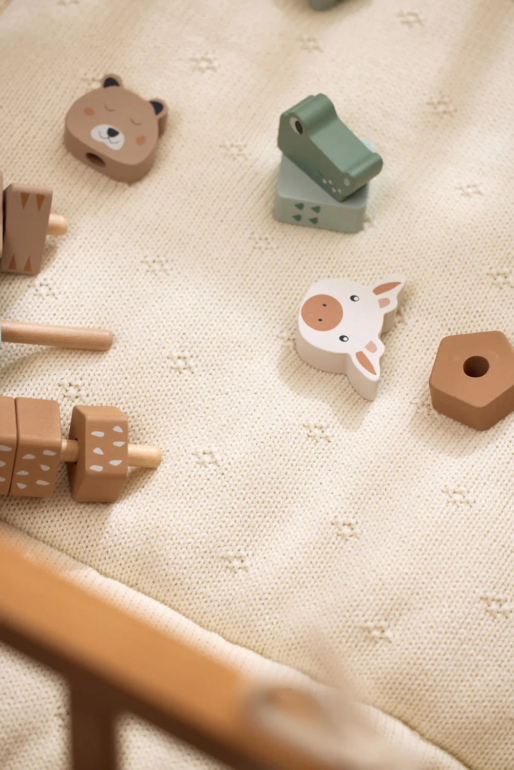 Playpen Mat 75x95cm Cosy Knit - Ivory