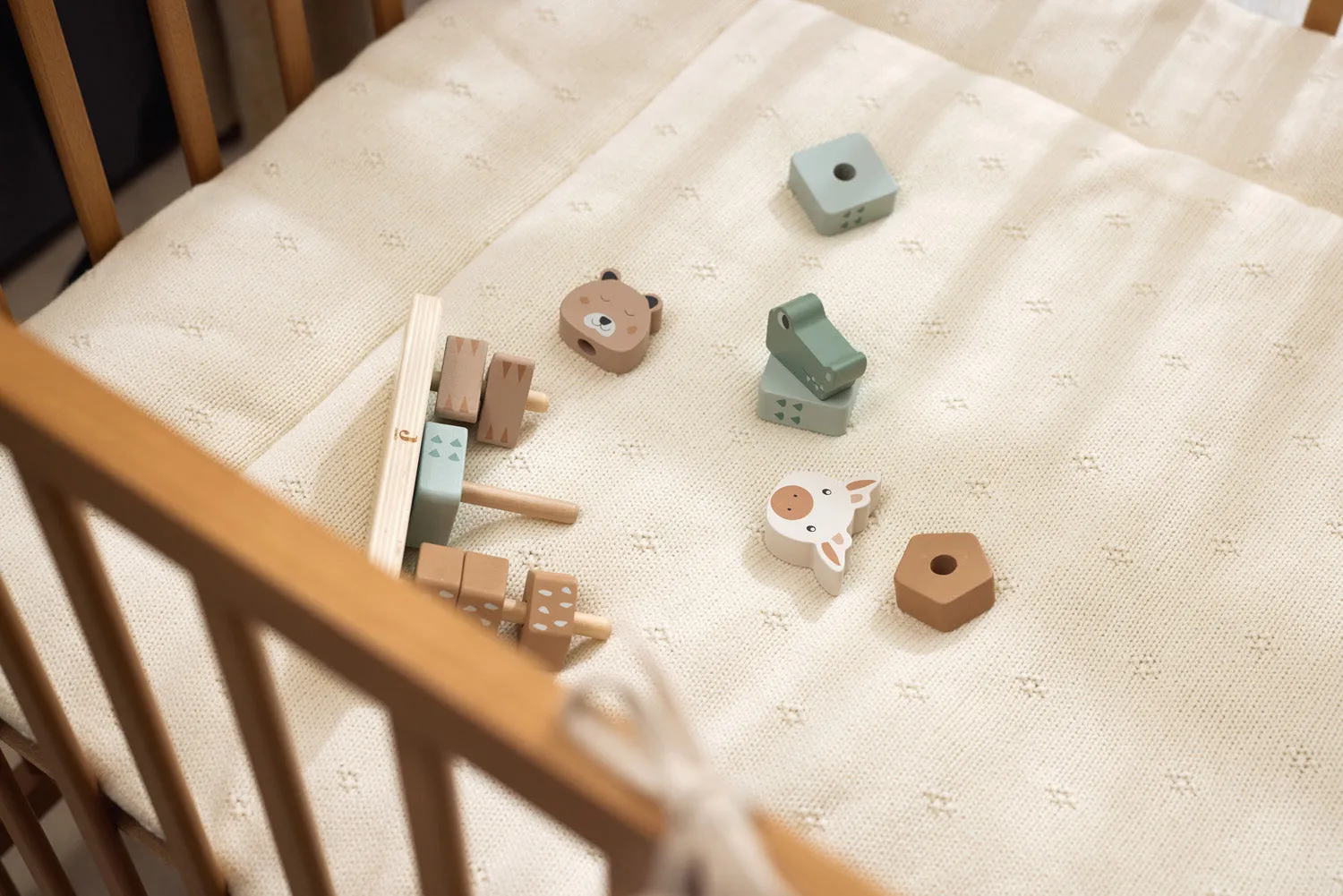Playpen Mat 75x95cm Cosy Knit - Ivory