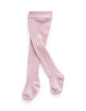 Purebaby Rib Tights - DUSK