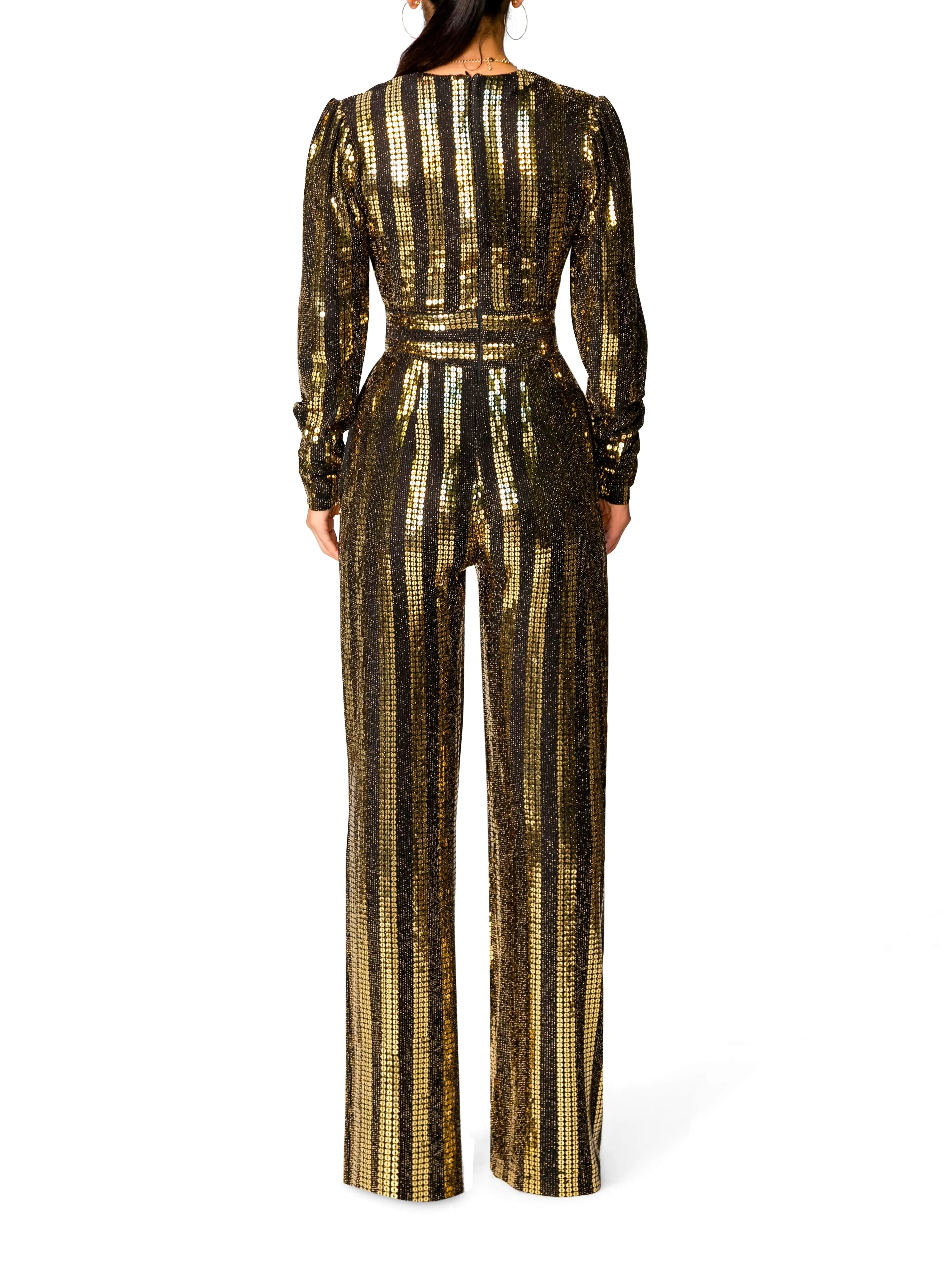 "Star" Gold and Black Jumpsuit