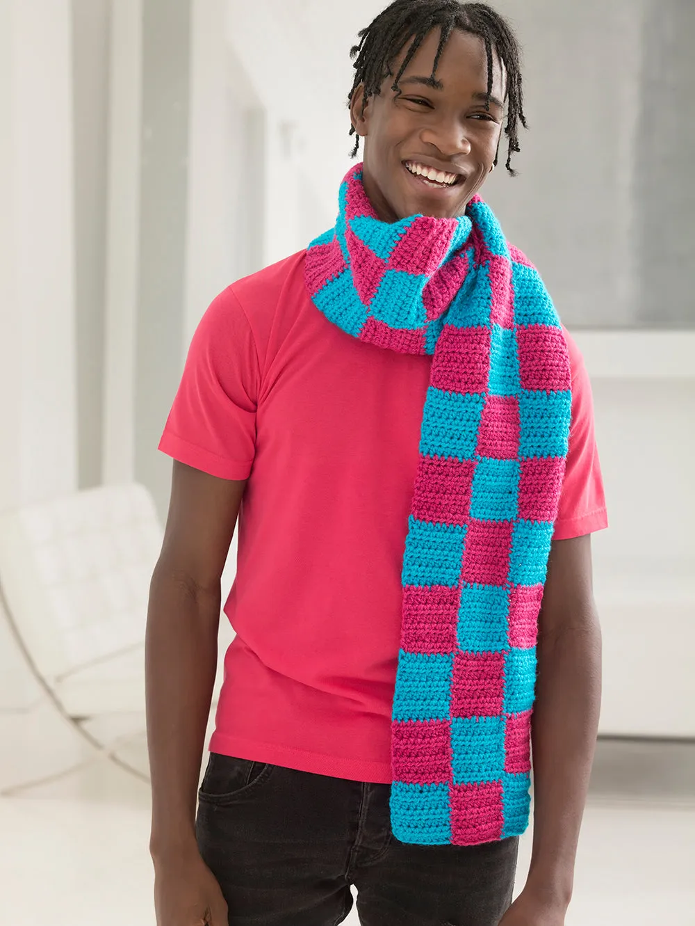 Raspberry Scarf (Crochet)