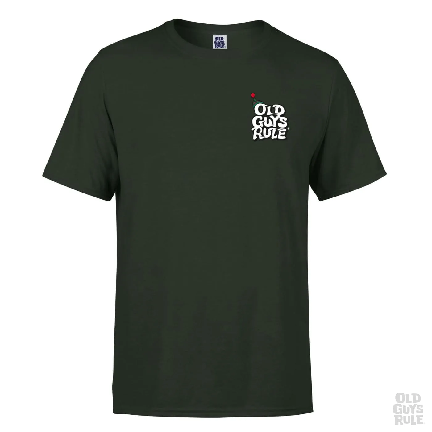 'Rebel Without a Claus' T-Shirt - Forest Green