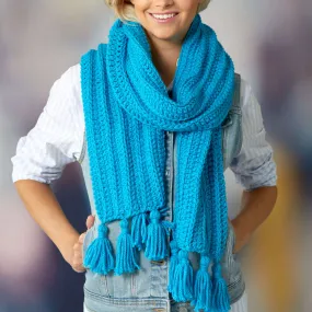 Red Heart Double Crochet Rib Scarf