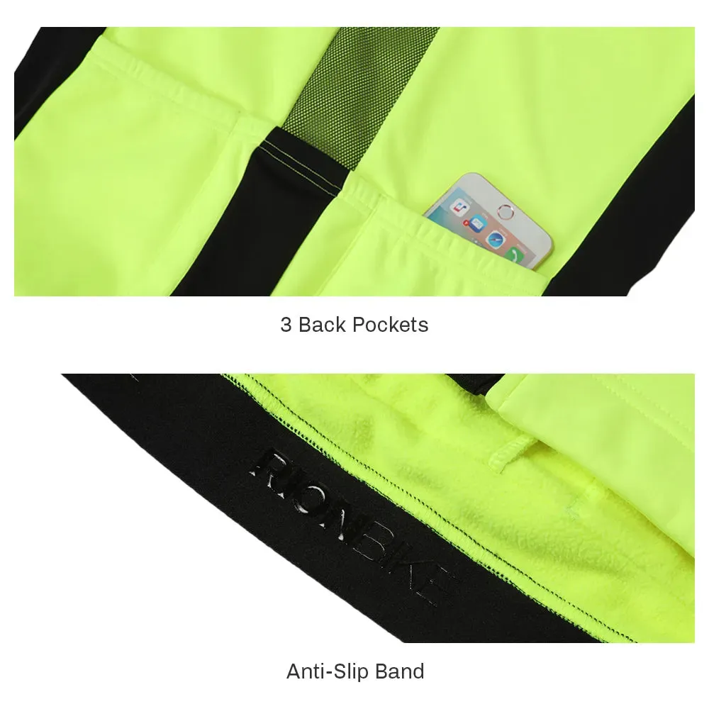 RION Cycling Men's Windbreaker Jacket Long Sleeves Bicycle Breathable Bike Wear Winter Jackets Windproof Motorcycle Clothing