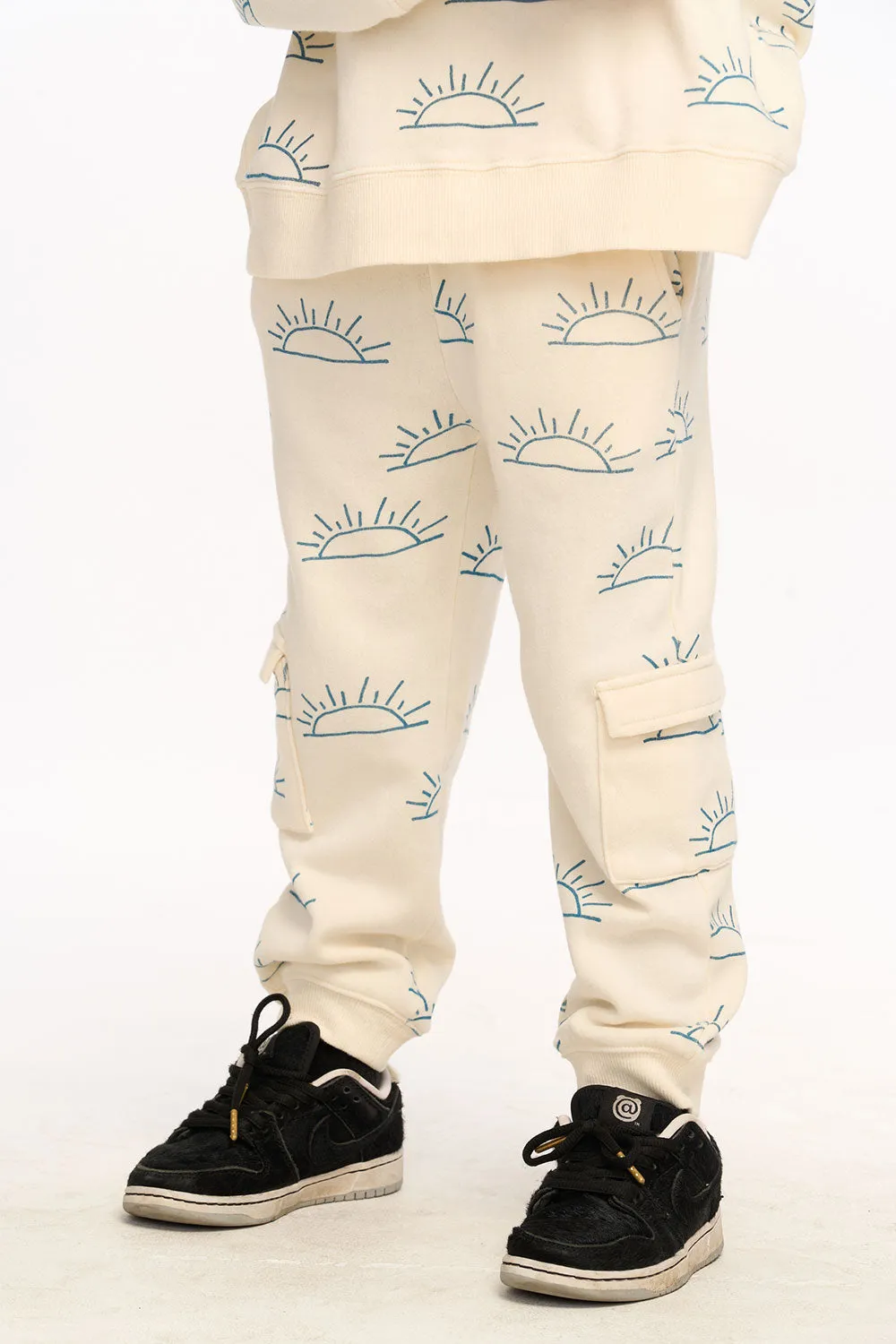 Rising Sun Santiago Cargo Joggers - Coco Milk