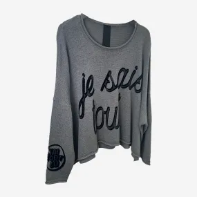 ROCK PRINT PULLOVER
