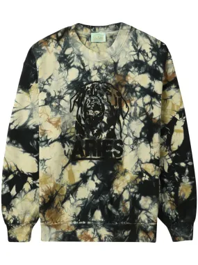 ROTTWEILER-PRINT TIE DYE SWEATSHIRT