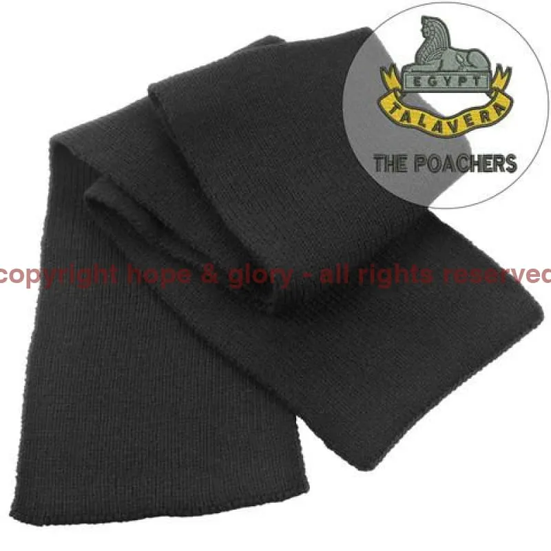 Royal Anglian 2nd Battalion 'The Poachers' Heavy Knit Scarf