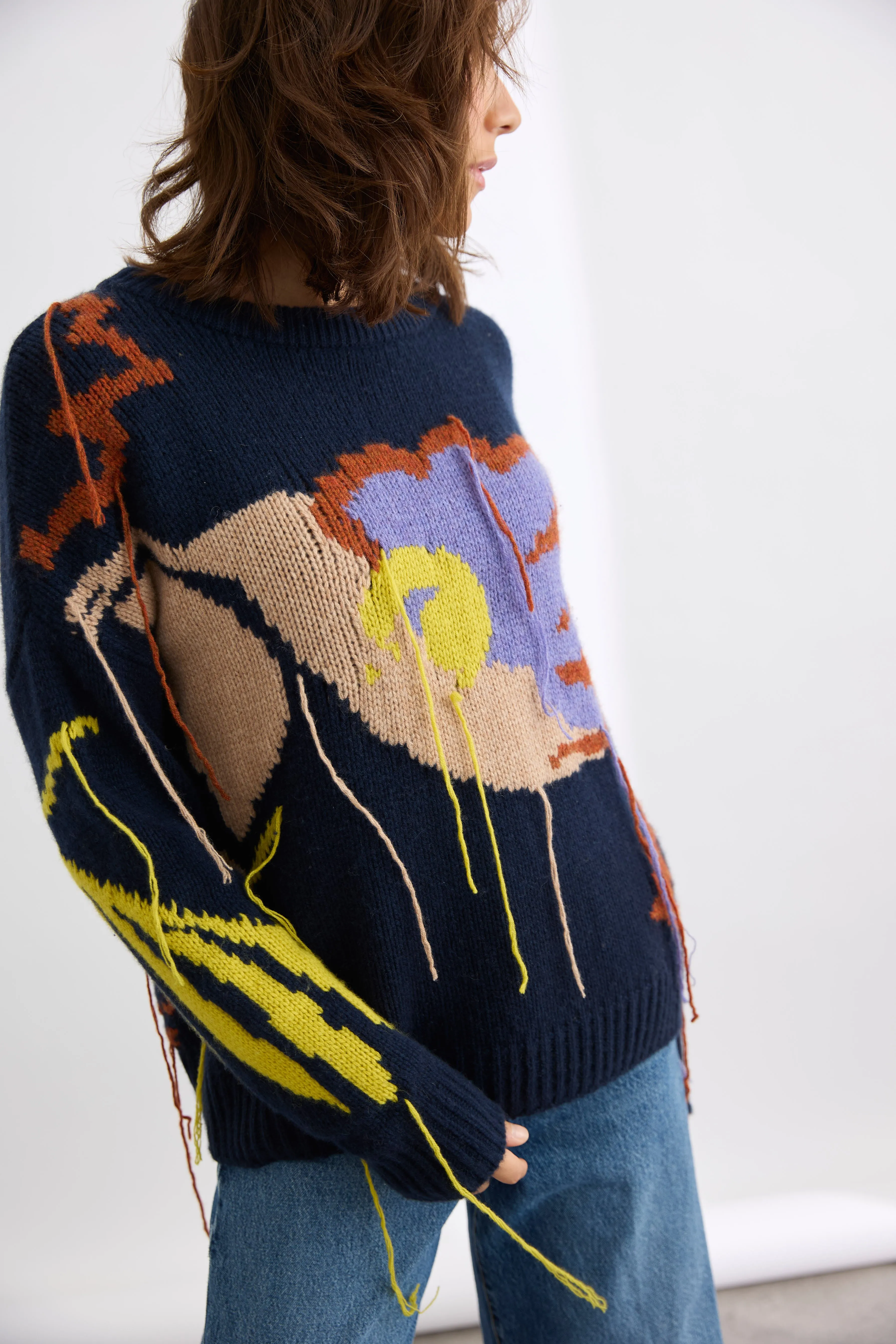 Sabine Jacquard Crew