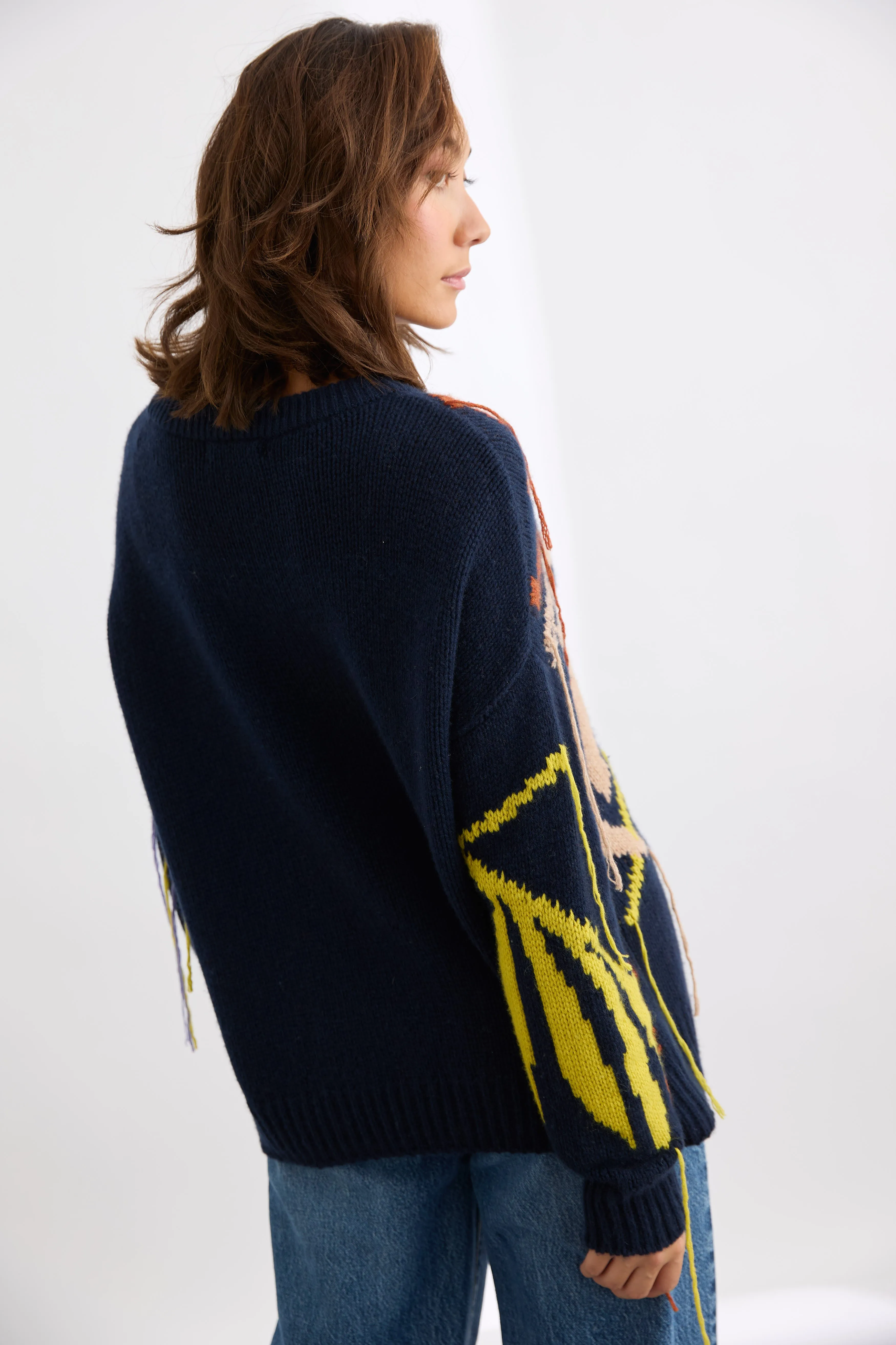 Sabine Jacquard Crew