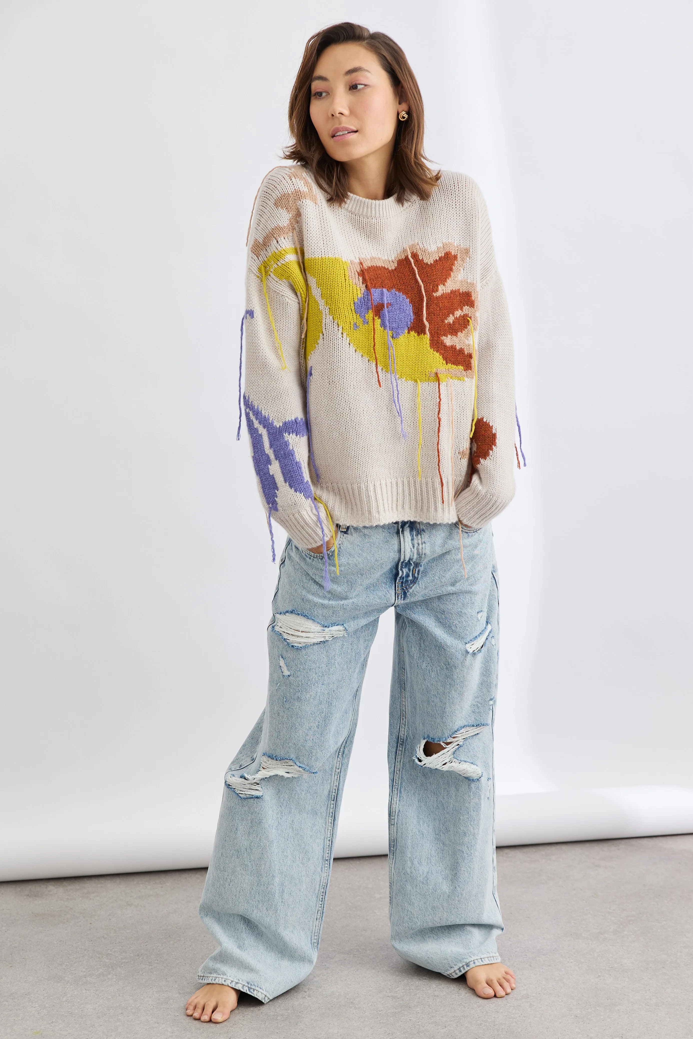 Sabine Jacquard Crew