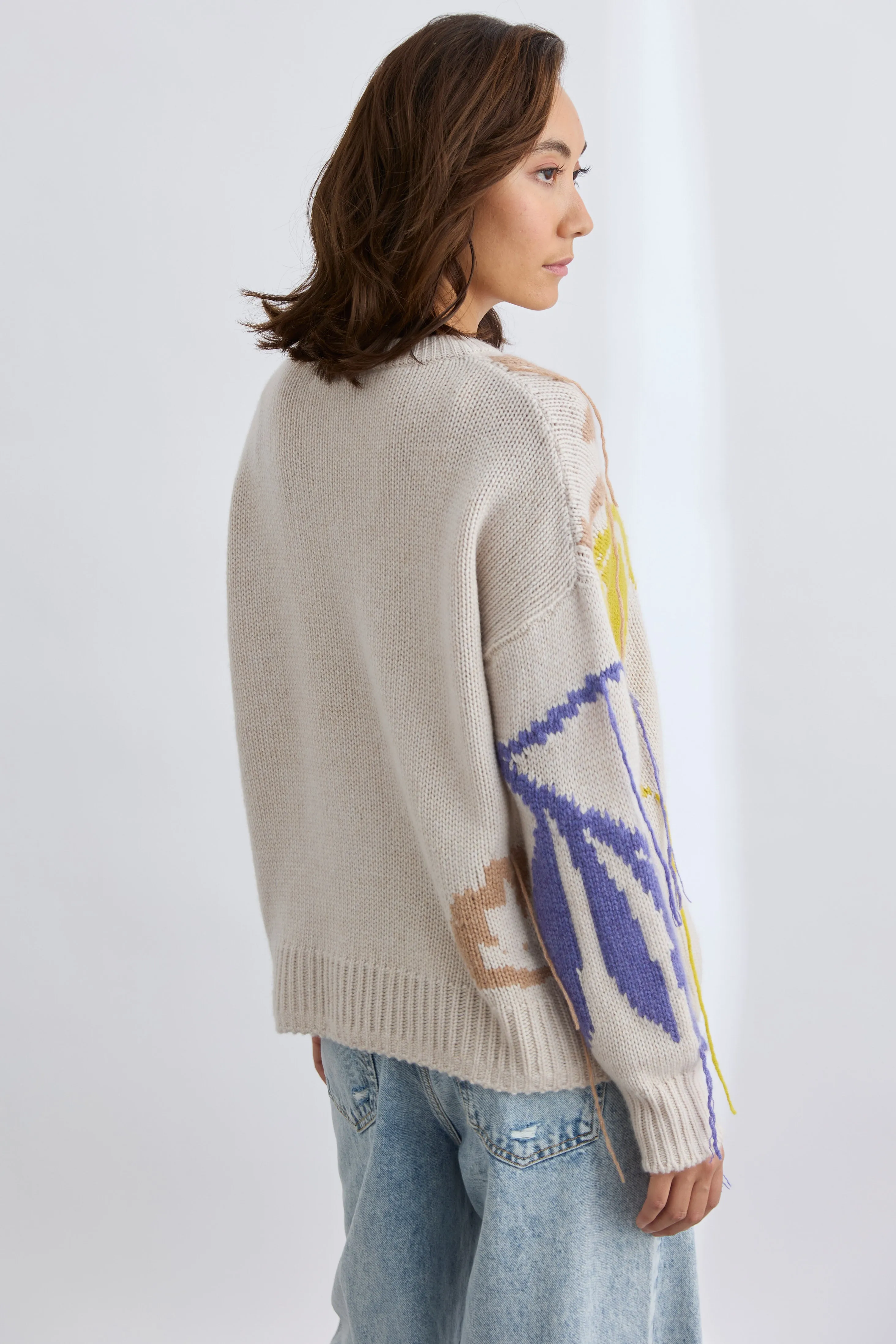 Sabine Jacquard Crew