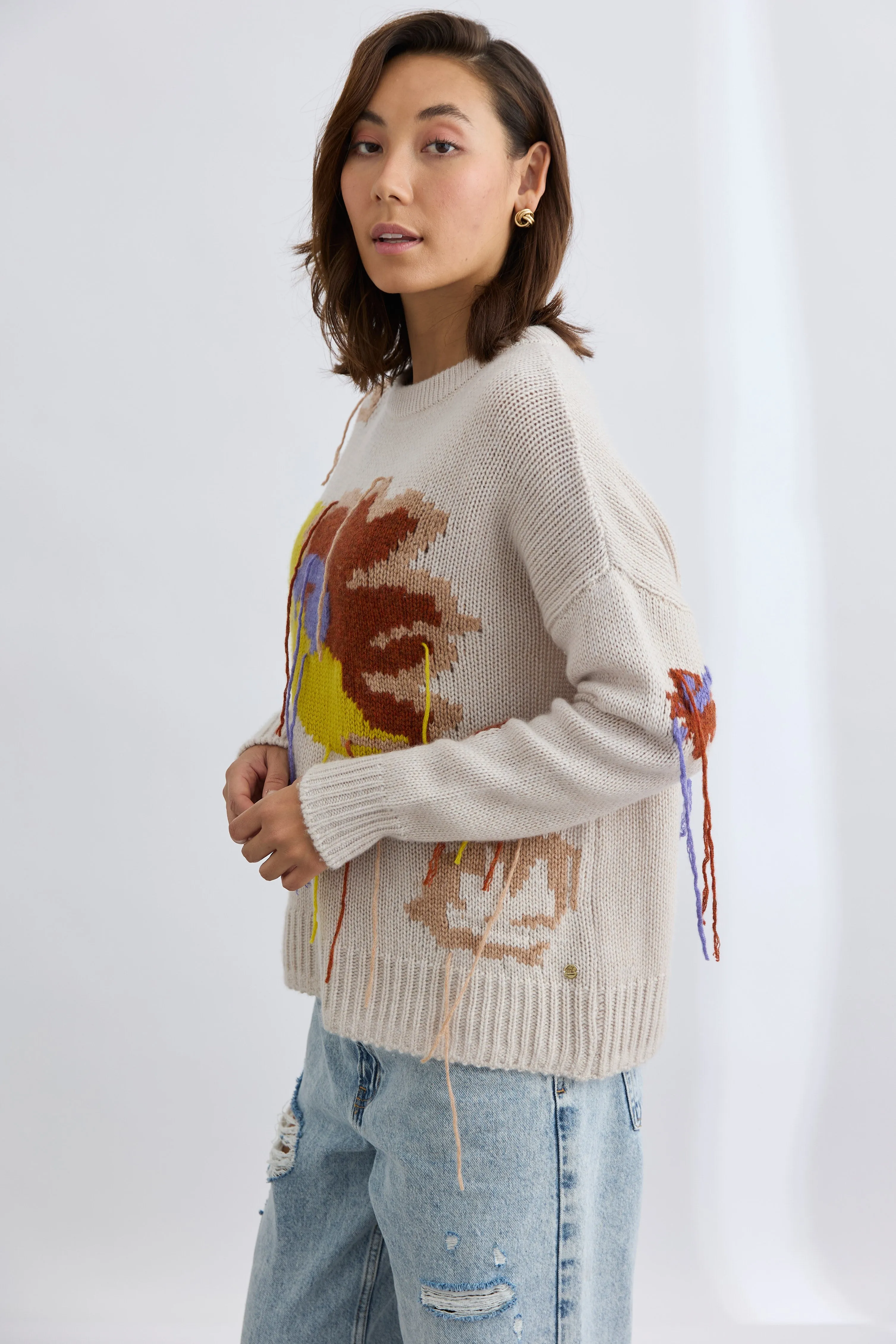 Sabine Jacquard Crew