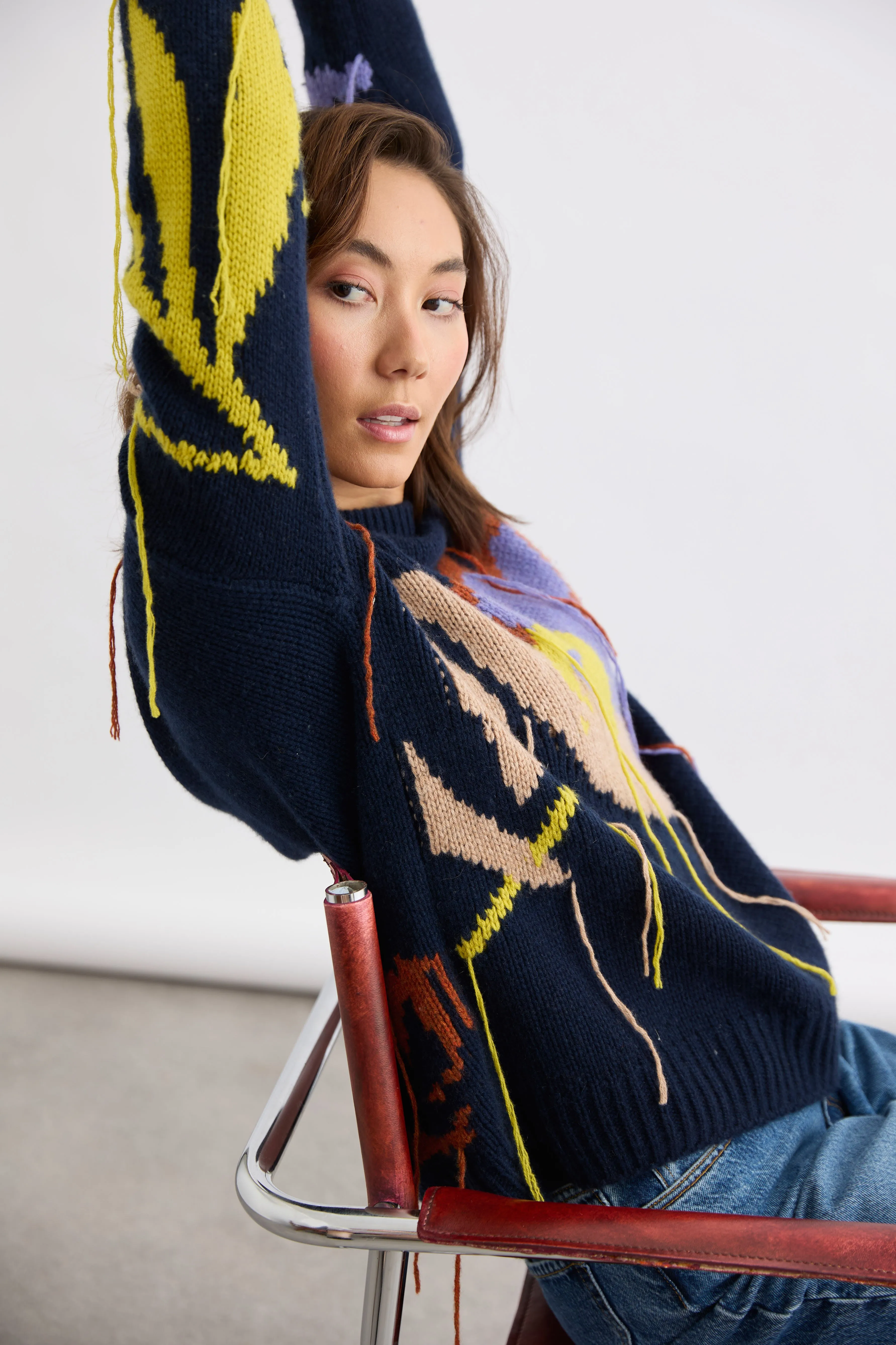 Sabine Jacquard Crew