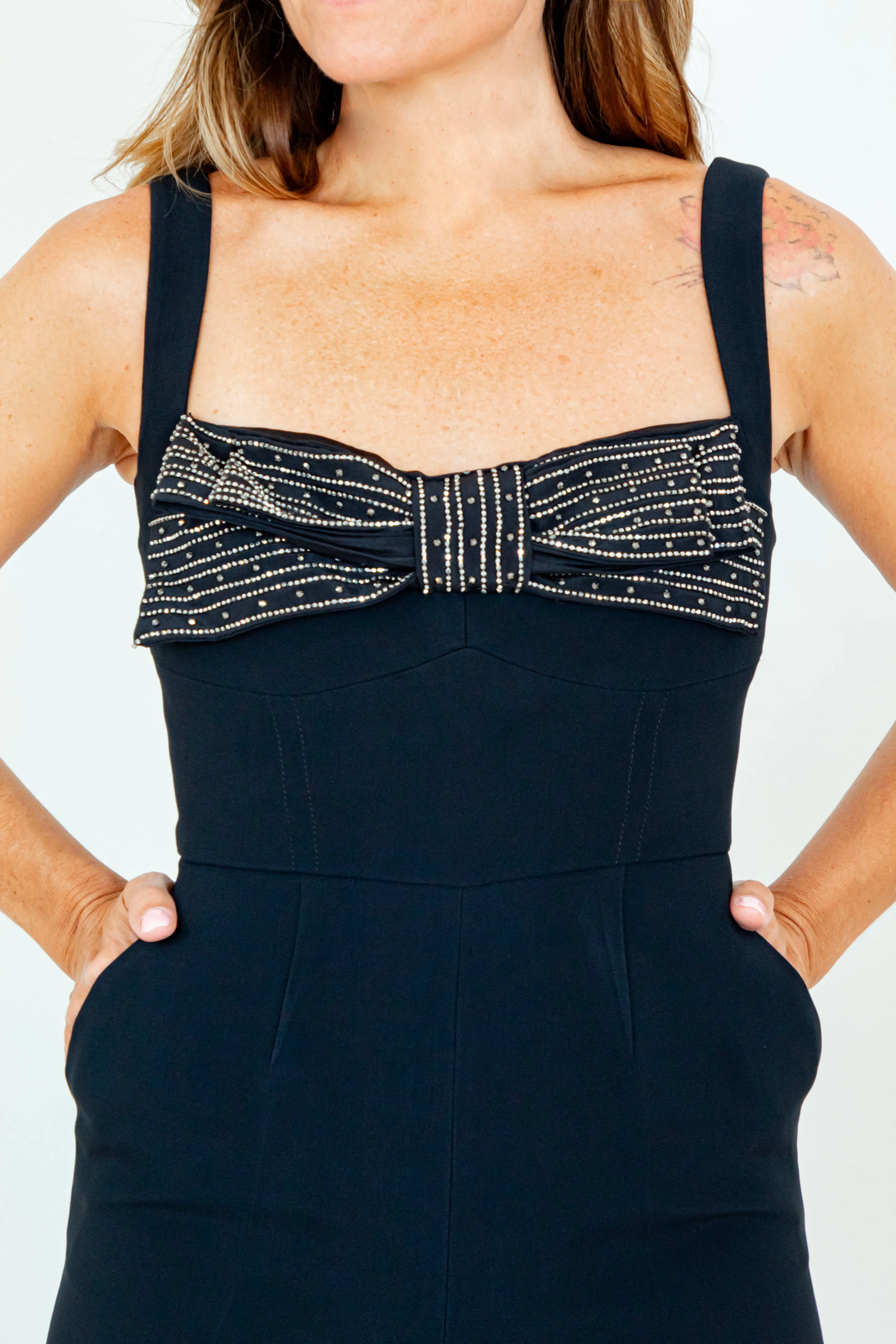 Saloni Bow Jumpsuit