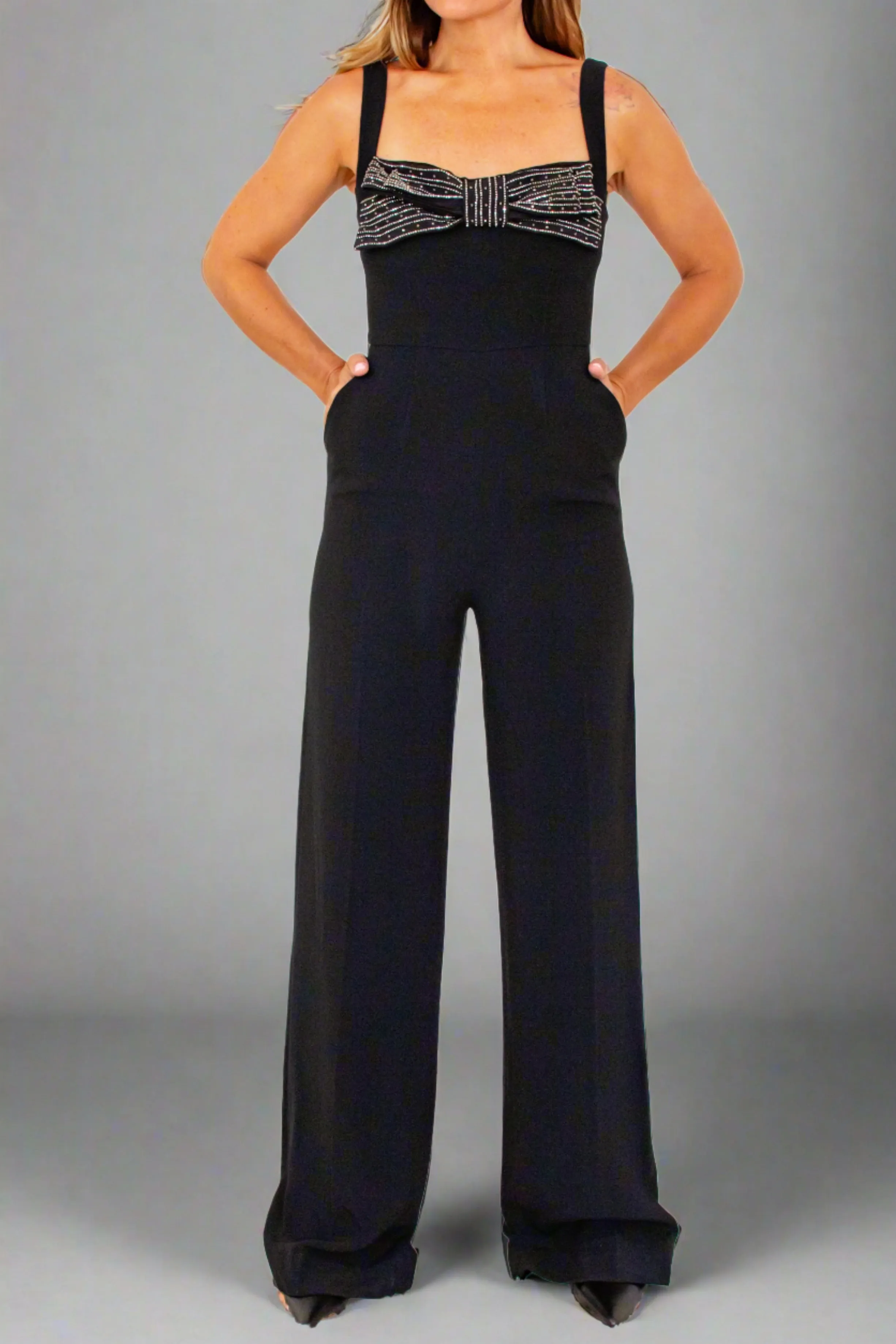 Saloni Bow Jumpsuit