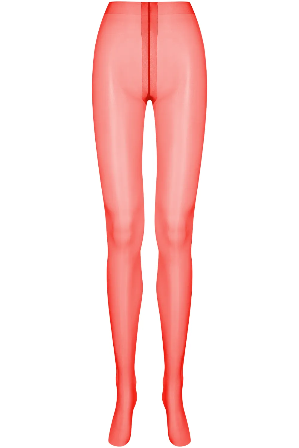 Satin Tights Red 10 Denier