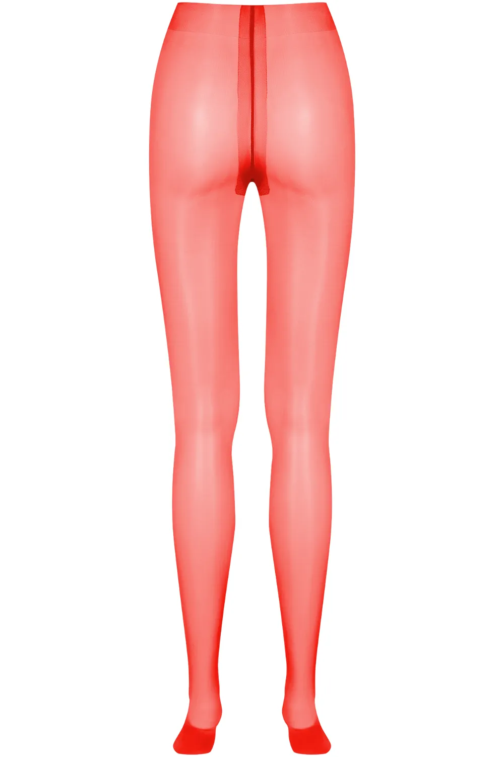 Satin Tights Red 10 Denier