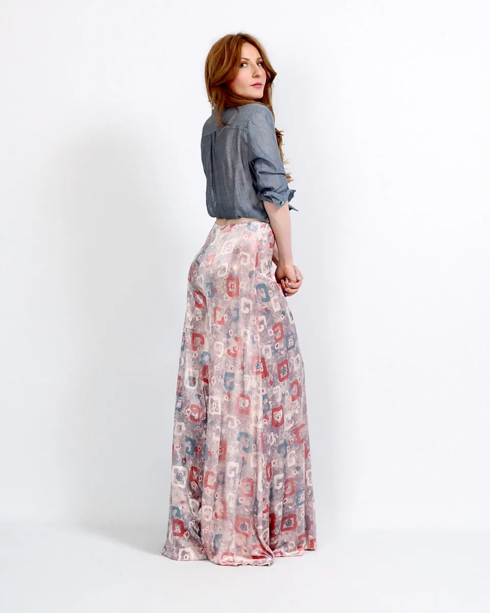 Silky Velvet 70s Palazzo Pants