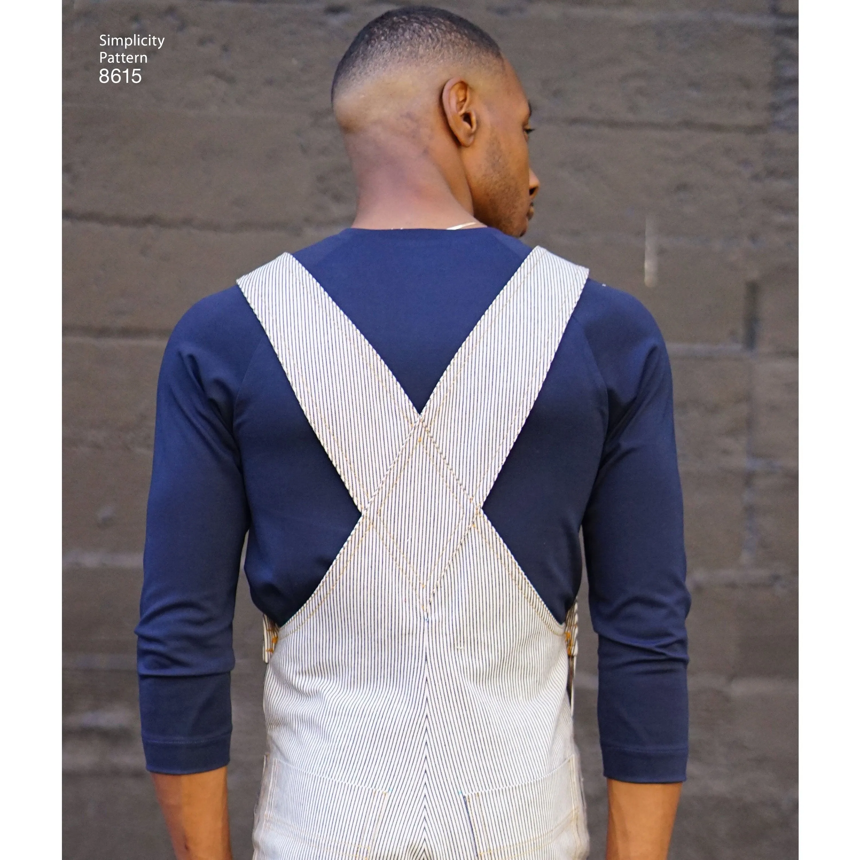 Simplicity Pattern 8615  Men's Vintage 1970's jumpsuit and overall.