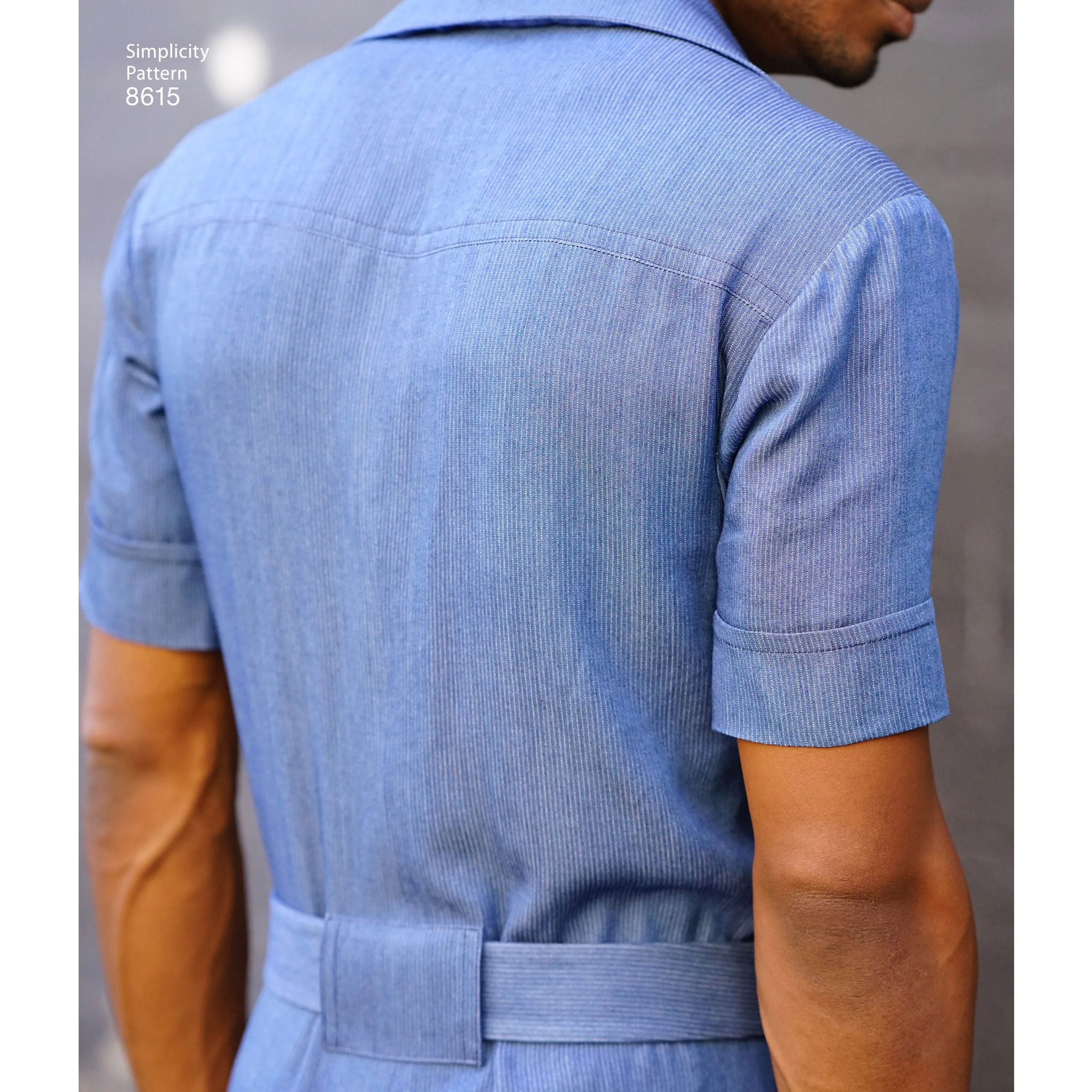Simplicity Pattern 8615  Men's Vintage 1970's jumpsuit and overall.