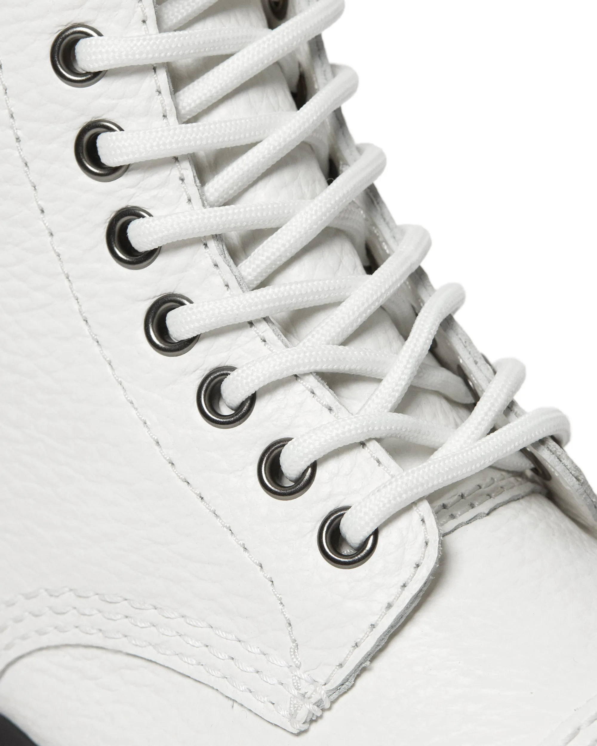 Sinclair White Aunt Sally Leather Platform Boots