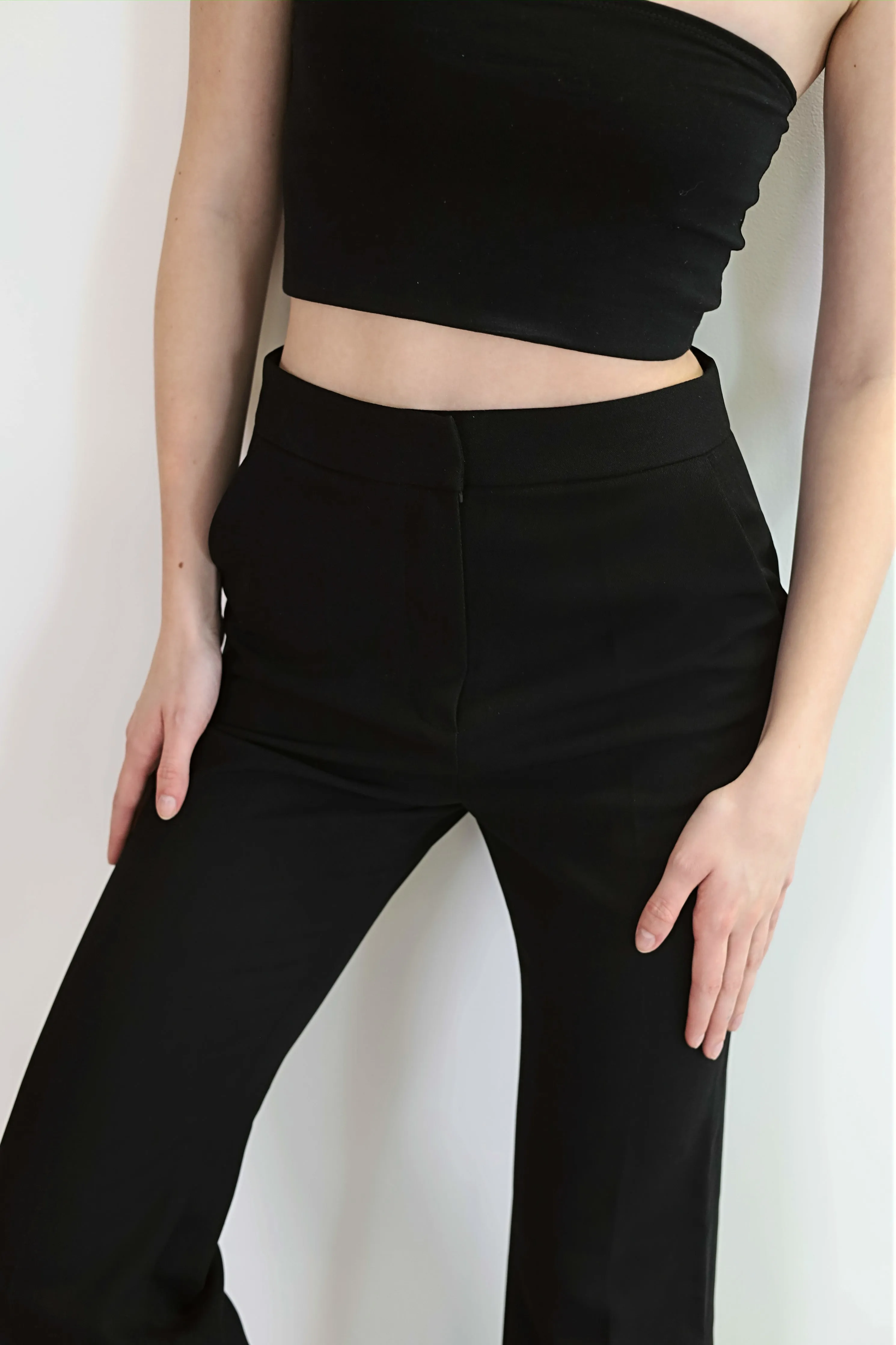 Slim fit black pants