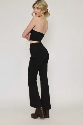 Slim fit black pants