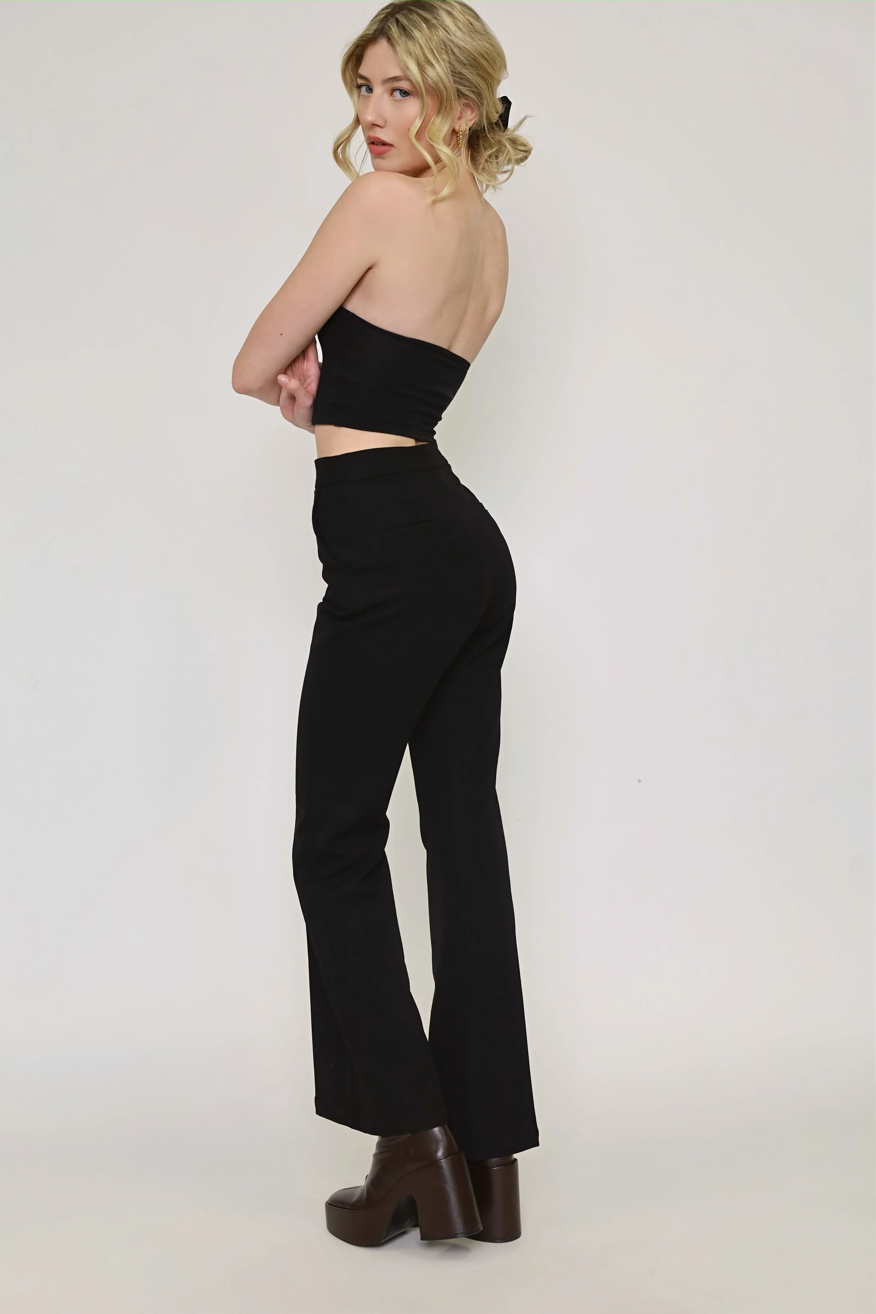 Slim fit black pants