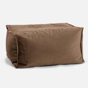 Small Footstool - Velvet Espresso