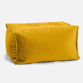 Small Footstool - Velvet Mustard