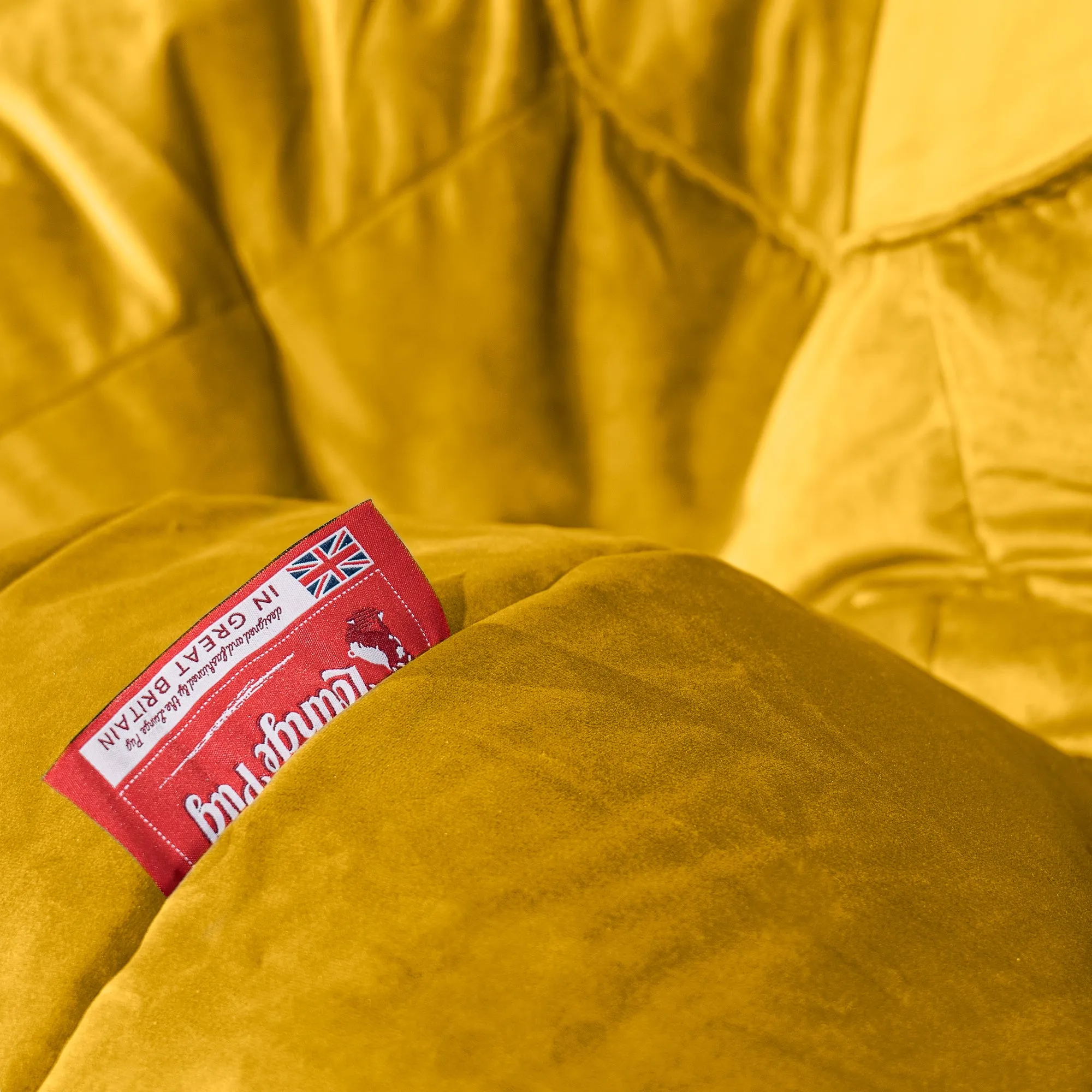 Small Footstool - Velvet Mustard