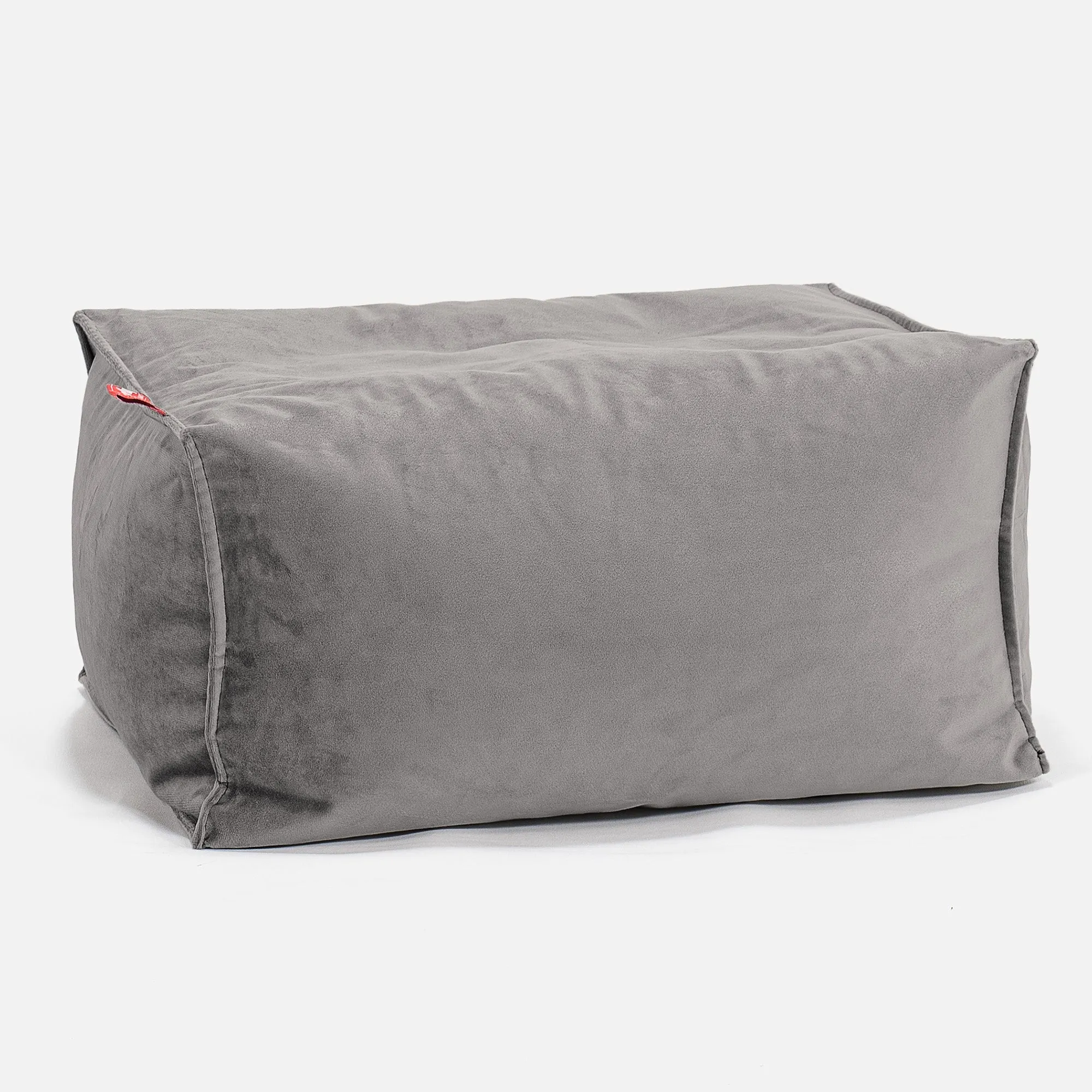 Small Footstool - Velvet Silver