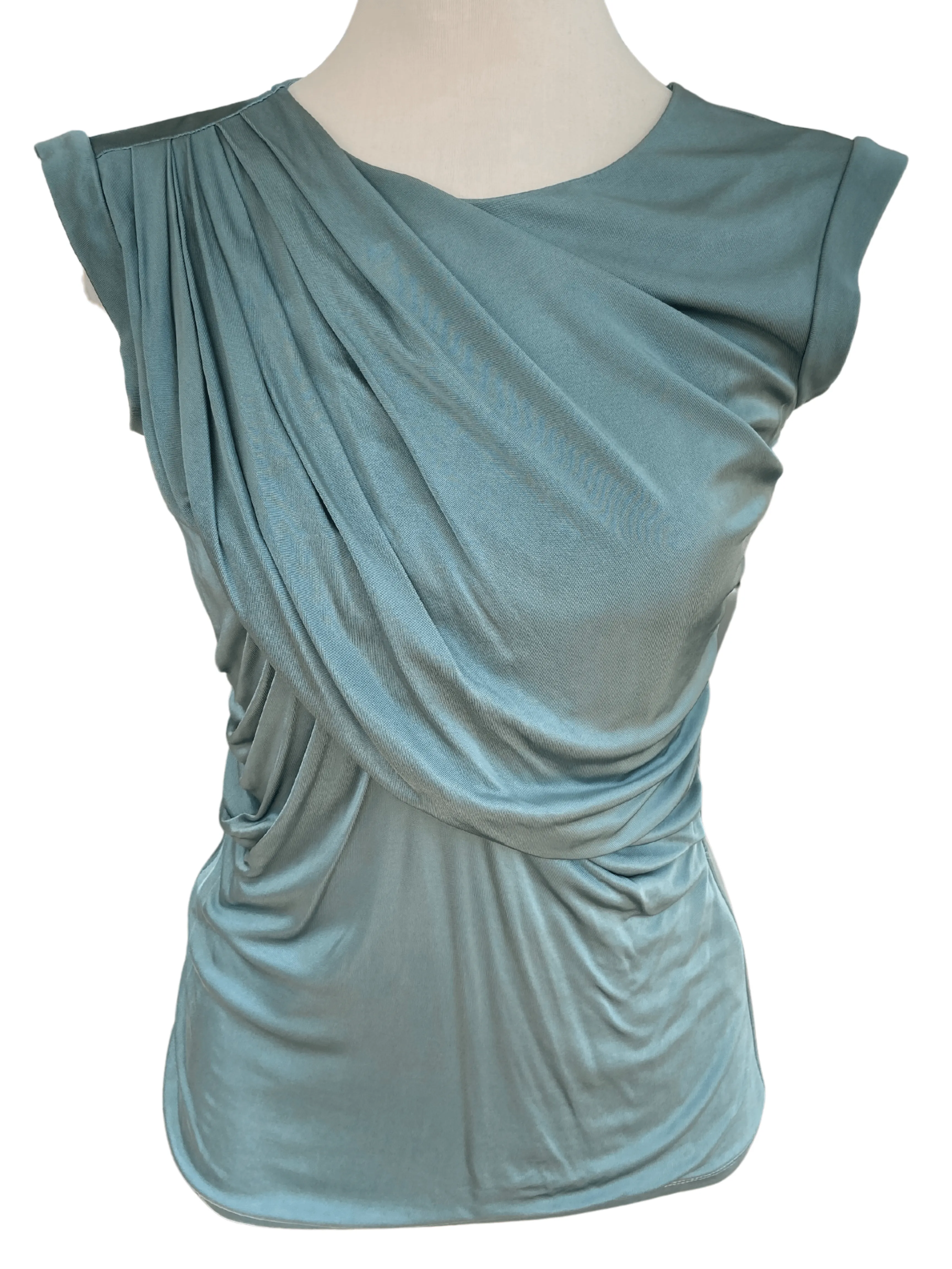 Soft Summer Sleeveless Gathered Top