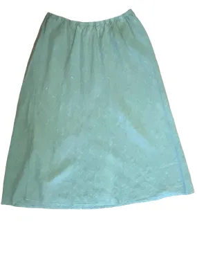 Soft Summer Thicket Linen Midi Skirt