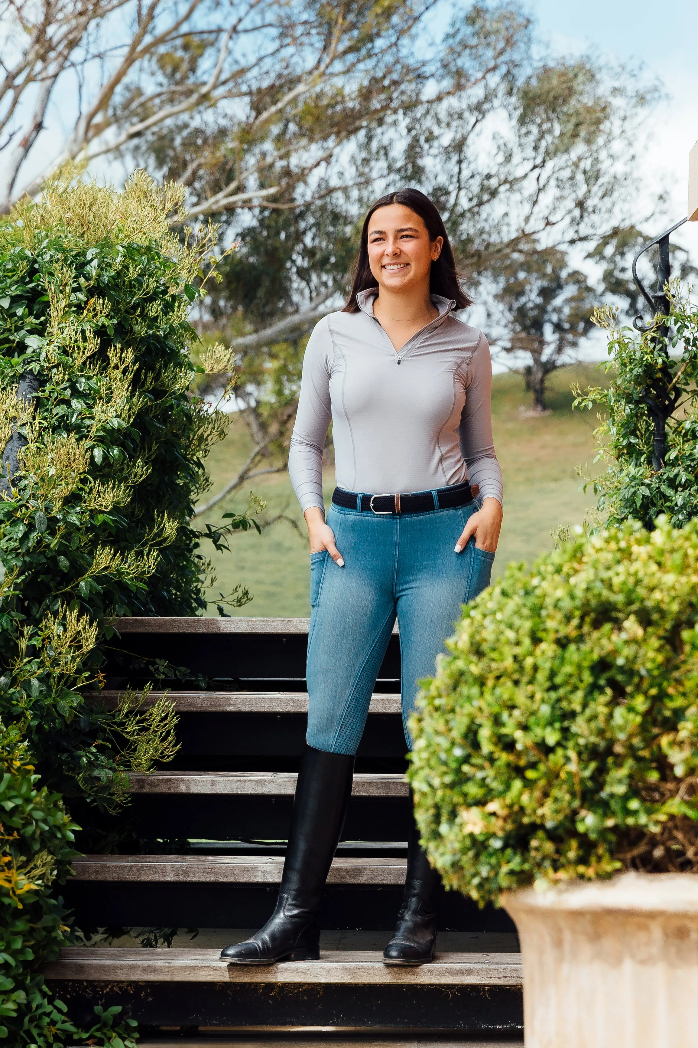 Stella denim tights light wash SALE